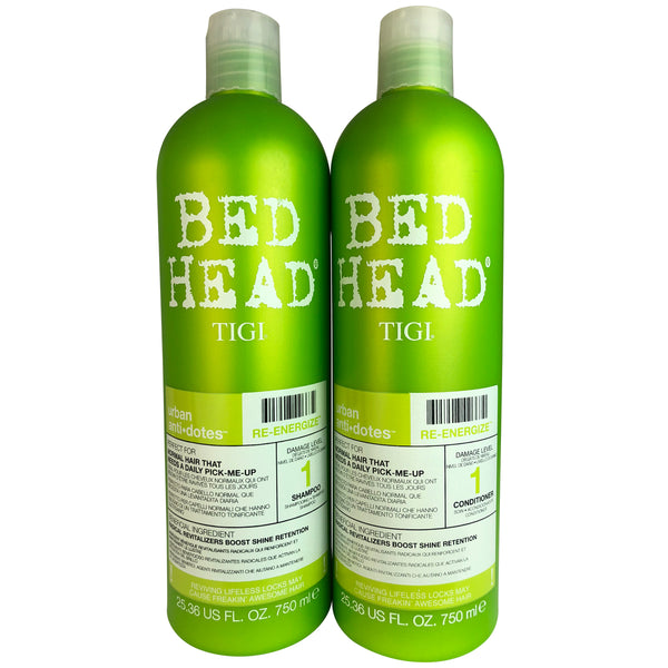 Tigi Bed Head Urban Antidotes Re-Energizing Hair Shampoo & Conditioner 25 oz ea