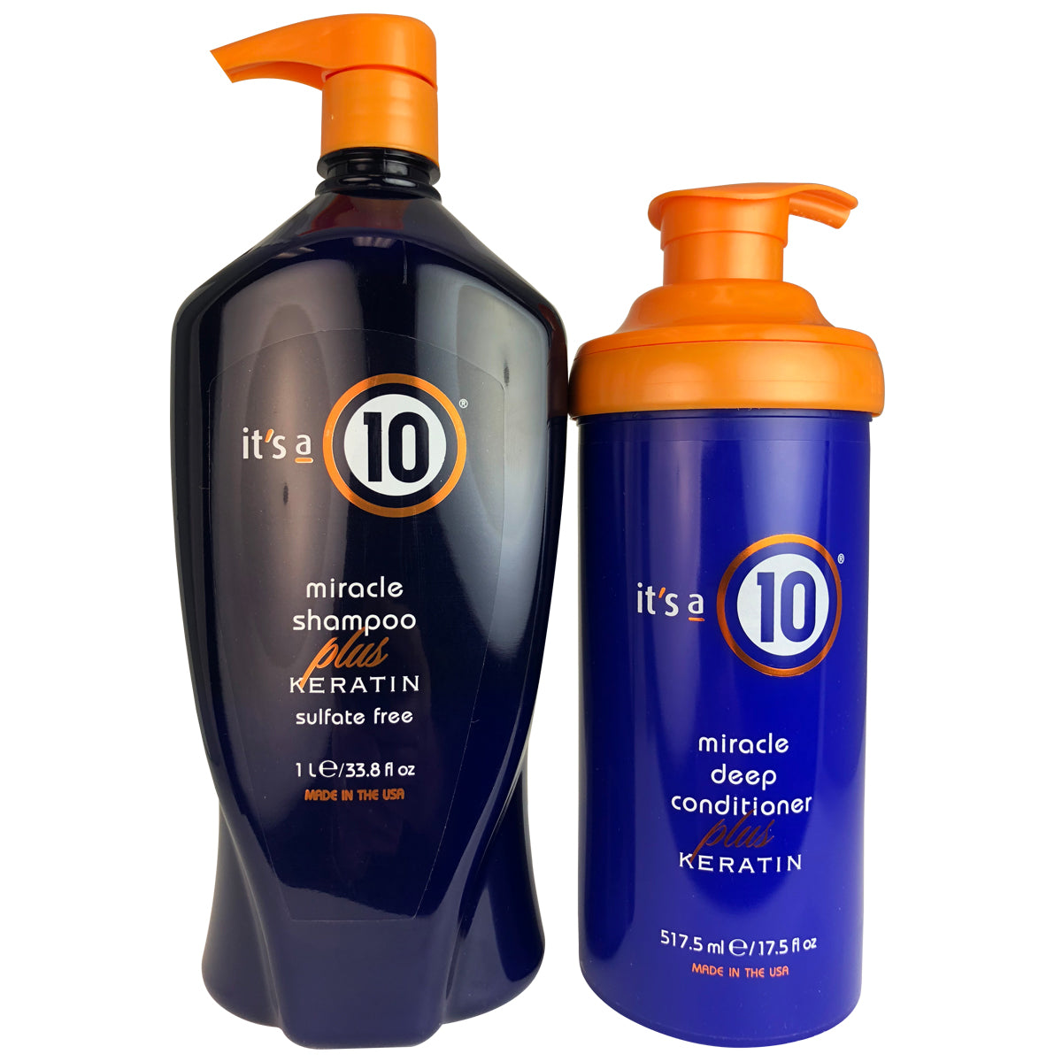 It's a 10 Miracle Shampoo & Deep Conditioner Plus Keratin Duo 33.3 oz - 17.5 oz