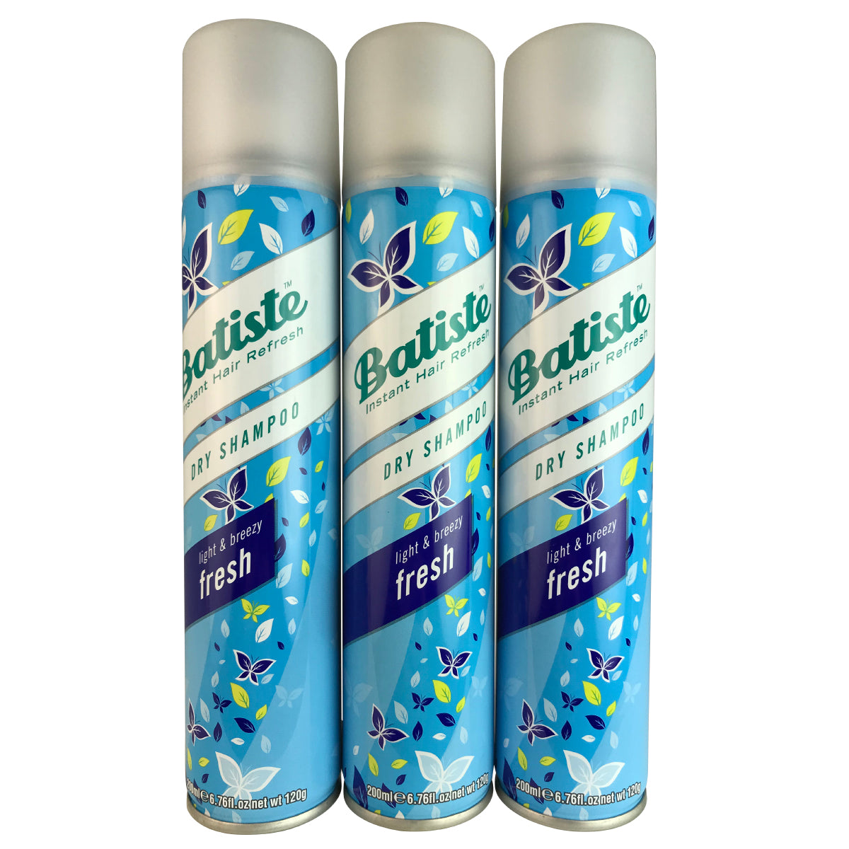 Batiste Dry Hair Shampoo Fresh Trio 6.73 oz Each