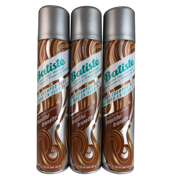 Batiste Dry Hair Shampoo Beautiful Brunette Trio 6.73 oz Each