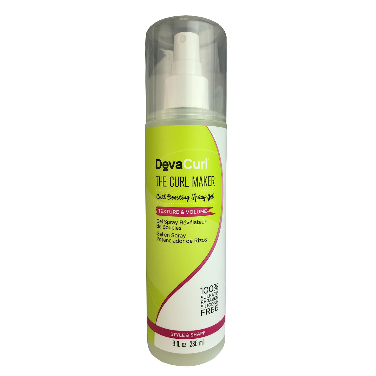 DevaCurl The Curl Maker Volume Boosting Hair Spray Gel 8 oz 100% Sulfate Free