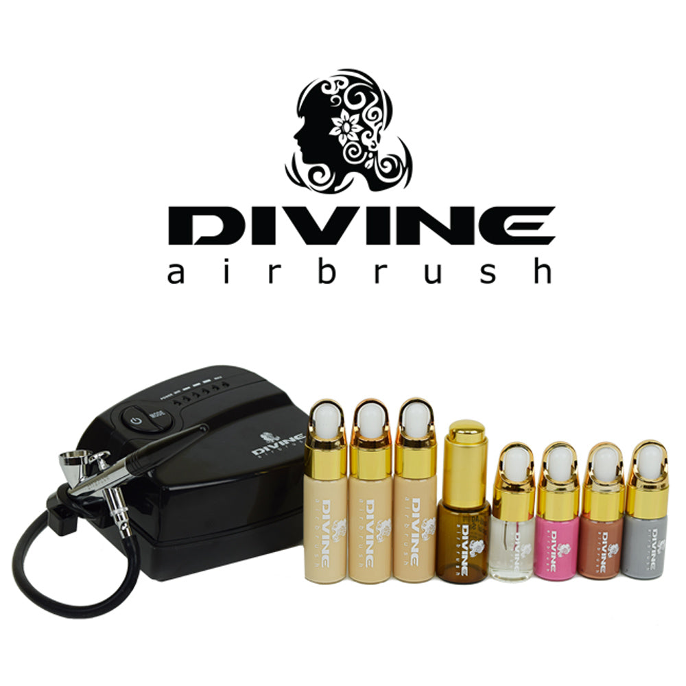 Divine Professional AirBrush Kit for Makeup FAIR SKIN