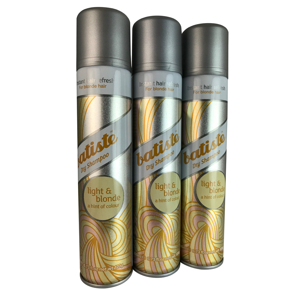 Batiste Hair Dry Shampoo Light and Blonde Trio 6.73 oz Each