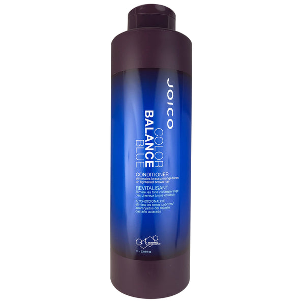 Joico Color Balance Blue Conditioner Eliminates Brassy/Orange Tones on Lightened Brown Hair 33.8 oz