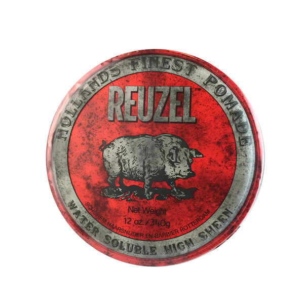 Reuzel Hollands Finest Hair Pomade Water Soluble + High Sheen 12 oz/Red Can