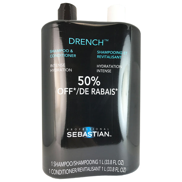 Sebastian Drench Hair Shampoo and Conditioner Duo 33.8 oz Each