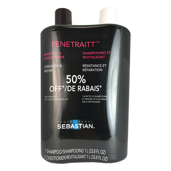 Sebastian Penetraitt Hair Shampoo and Conditioner Duo 33.8 oz Each