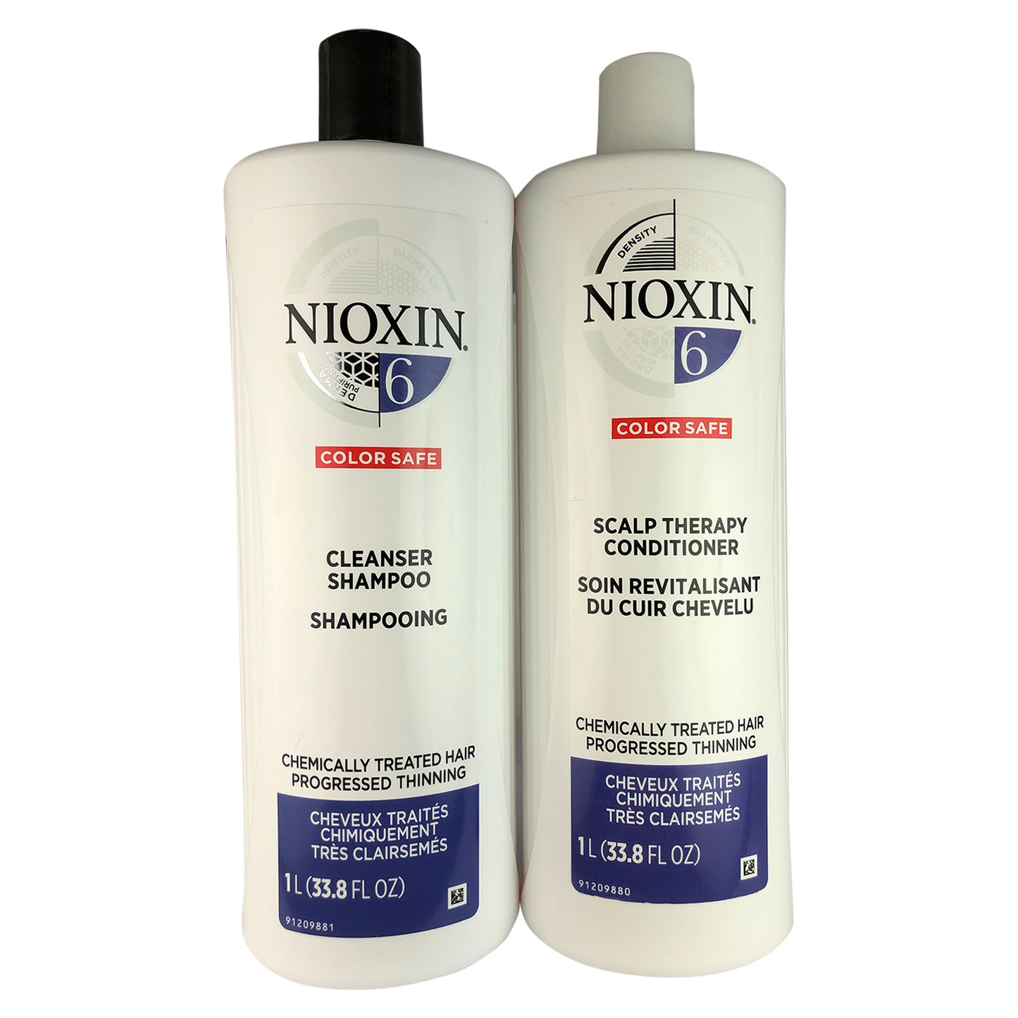 Nioxin System 6 Cleanser And Scalp Hair Therapy Duo 33.8 oz Each