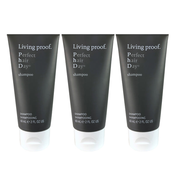 Living Proof Perfect Hair Day Shampoo 2 oz Each Travel Size-THREE