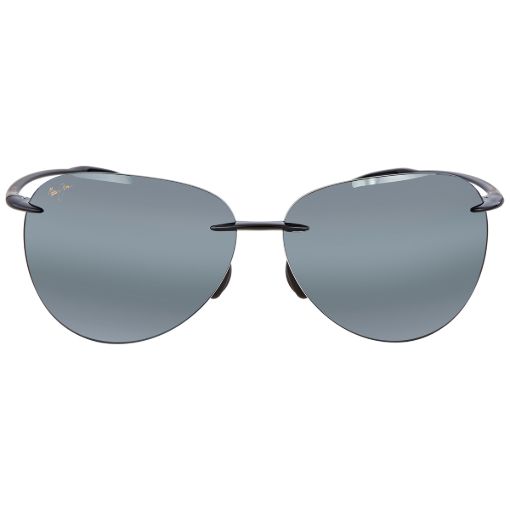 Picture of Maui Jim Sugar Beach Neutral Grey Oval Unisex Sunglasses 421-02 62