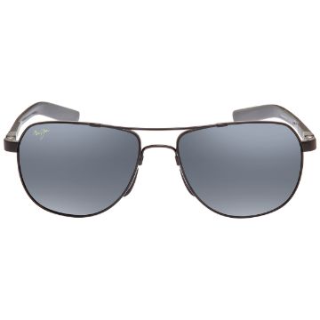 Maui Jim Guardrails Nuetral Grey Pilot Unisex Sunglasses 327-02 57
