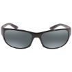 Picture of Maui Jim Twin Falls Polarized Grey Rectangular Sunglasses 417-02J 63