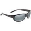 Picture of Maui Jim Twin Falls Polarized Grey Rectangular Sunglasses 417-02J 63