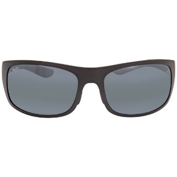 Maui Jim Big Wave Grey Wrap Men's Sunglasses 440-2M 67