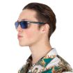 Picture of Maui Jim Onshore Blue Hawaii Rectangular Men's Sunglasses B798-03S 58