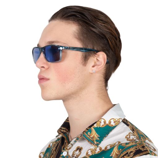 Picture of Maui Jim Onshore Blue Hawaii Rectangular Men's Sunglasses B798-03S 58
