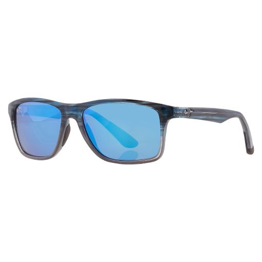 Picture of Maui Jim Onshore Blue Hawaii Rectangular Men's Sunglasses B798-03S 58