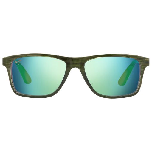 Picture of Maui Jim Onshore MAUIGreen Rectangular Unisex Sunglasses GM798-15C 58