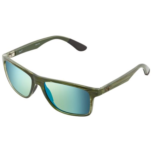 Picture of Maui Jim Onshore MAUIGreen Rectangular Unisex Sunglasses GM798-15C 58
