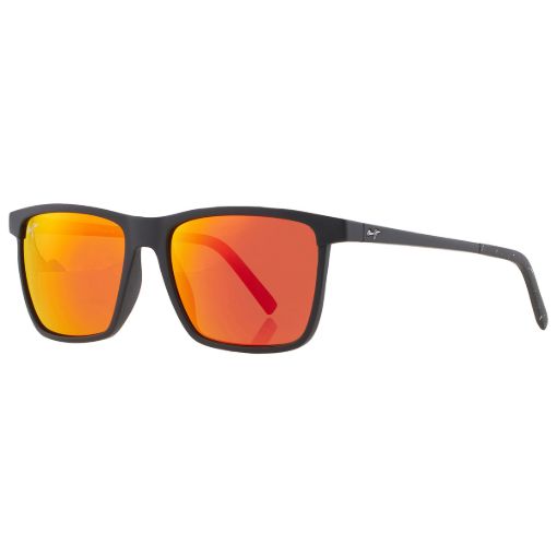 Picture of Maui Jim One Way Hawaii Lava Rectangular Unisex Sunglasses RM875-02 55