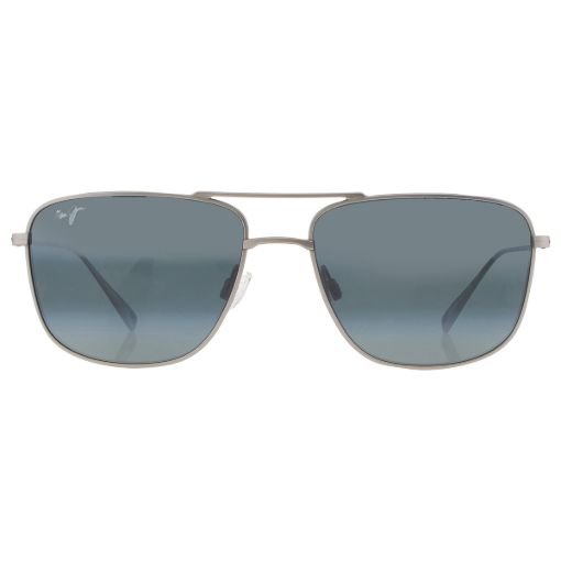 Picture of Maui Jim Mikioi Neutral Grey Navigator Titanium Men's Sunglasses 887-17 54