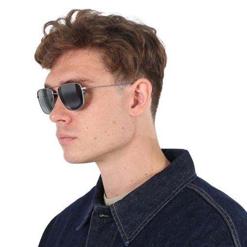 Picture of Maui Jim Mikioi Neutral Grey Navigator Titanium Men's Sunglasses 887-17 54