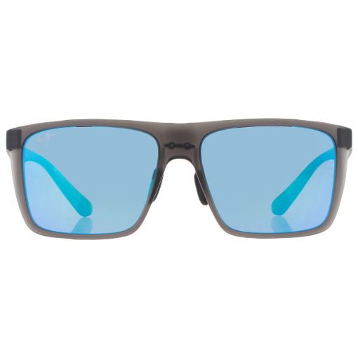 Picture of Maui Jim Honokalani Blue Hawaii Rectangular Men's Sunglasses B455-14 57