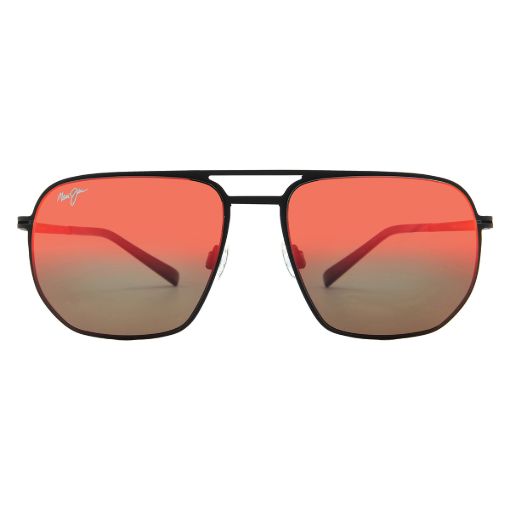 Picture of Maui Jim Sharks Cove Hawaii Lava Navigator Unisex Sunglasses RM605-02 55