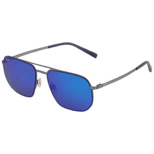 Picture of Maui Jim Sharks Cove Blue Hawaii Navigator Unisex Sunglasses B605-03 55