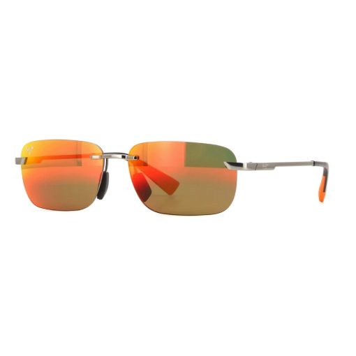 Picture of Maui Jim Lanakila Hawaii Lava Rectangular Men's Sunglasses RM624-17 59