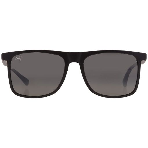 Picture of Maui Jim Makamae Nuetral Grey Rectangular Men's Sunglasses 619-02 56