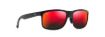 Picture of Maui Jim Huelo Hawaii Lava Rectangular Unisex Sunglasses RM449-02 58