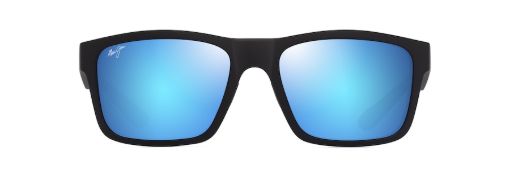 Picture of Maui Jim The Flats Blue Hawaii Rectangular Unisex Sunglasses B897-03 57