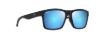 Picture of Maui Jim The Flats Blue Hawaii Rectangular Unisex Sunglasses B897-03 57