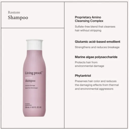 Picture of Living Proof Restore Shampoo & Conditioner Damage Repair Daily Duo (8.0 fl. oz. / 236 ml)