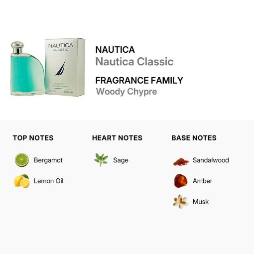 Picture of Nautica Classic Men Eau de Toilette 3.4 oz