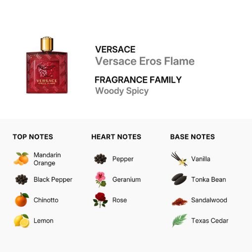 Picture of Versace Eros Flame Fragrances Men Eau de Parfum 3.4 oz (Tester)