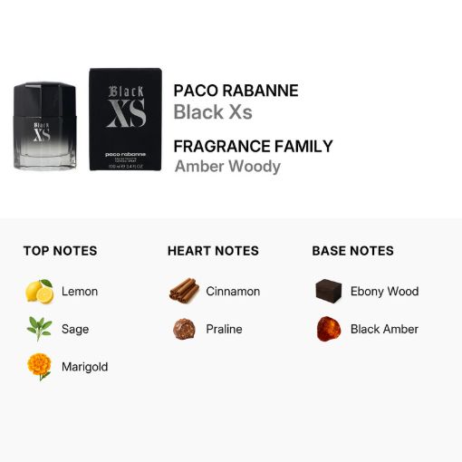 Picture of Paco Rabanne Black XS Men Eau de Toilette 3.4 oz