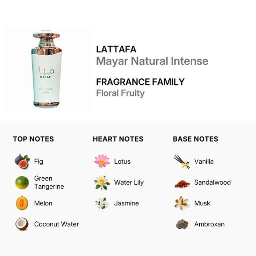 Picture of Lattafa Mayar Natural Intense Women Eau de Parfum 3.4 oz