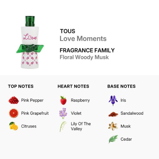 Picture of Tous Love Moments Women Eau de Toilette 3.0 oz (Tester)