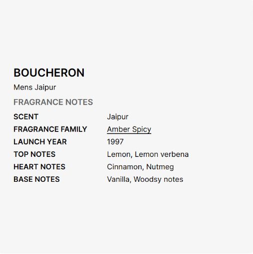 Picture of Jaipur Homme Boucheron EDP M 3.4 OZ